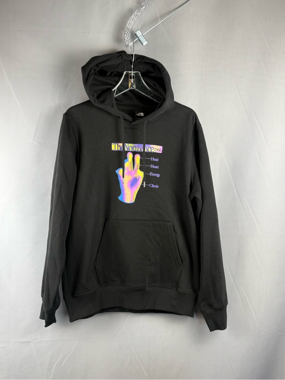 Graphic Hoodie Black Streetwear Pullover Pocket Men’s Medium